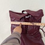 House Of CB  'Jaquetta' Wine Vegan Leather‎ Midi Dress NWOT size XS Photo 10