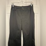 Wild Fable Size 4 Pin Stripe Black Dress Flare Pants Photo 2