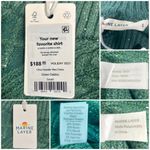 Marine layer  Olina Long Sleeve Donegal Sweater Midi Dress Green Gables Small NWT Photo 7