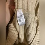 Heyson Beige Boho Chic Waffle Knit Ruffle Trim Pullover Sweater Hoodie Sz Large Tan Photo 14