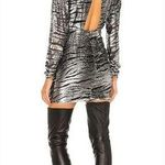DUNDAS x REVOLVE Stardust Mini Dress in Silver Tiger XXS Photo 1