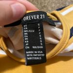 Forever 21 Yellow, Navy And White Striped Dress Photo 1