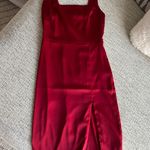 Aritzia Satin 90s Slit Midi Dress Photo 0
