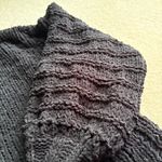 White Birch  Charcoal Cowl Neck Sweater Photo 5