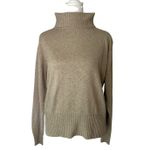 ZZ Silk vintage cream tan turtleneck knit sweater size M Size M Photo 1