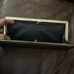 Vintage Chic Black Clutch with Gold kiss lock side Accent Photo 5
