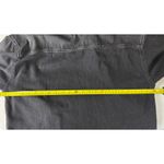 AGOLDE Black Denim Cropped Trucker Jacket Distressed Raw Hem Womens M Photo 5