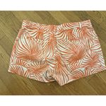 Gap  Khakis Sunkissed Shorts Size 4 Orange White Print Photo 3