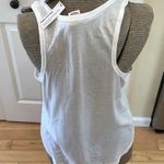 FOR THE REPUBLIC  white brunch club modal cotton tank top Photo 3