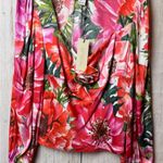 Rachel Zoe Women’s Flora Long Sleeve Dressy Blouse With Floral Detail in Front Photo 9