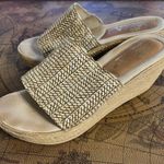 sbicca Womens Ballona Natural Beige Jute Slip On Platform Wedge Sandal sz 9M Y2K Photo 6