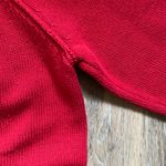 Jeanne pierre Chunky Knit Red Turtleneck Sweater Large Scandigirl Heritage Cozy Photo 3