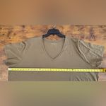 Universal Standard NWT V-Neck Military Olive Top Short Sleeves Women's 3XL (6X) Photo 5