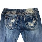 Miss Me  size 31 mid rise easy boot jeans embroidered cowgirl western rodeo blue Photo 1