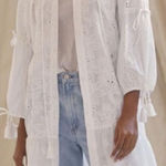 Anthropologie Maeve by White Eyelet Balloon-Sleeve Kimono Photo 0