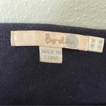 Boden Cashmere Angora Blend Navy Cardigan Sweater With Rosette Appliqué Sz 10 Blue Photo 3