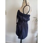 J.Crew  Small Navy Blue Jersey Knit Bubble‎ Dress Excellent Casual Sundress Photo 3