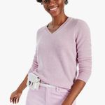 Charter Club NWOT CASHMERE  LUXURY 100% CASHMERE SWEATER LILAC Photo 2