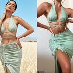 House Of CB  Solitaire Sage Shirt ‎ NWOT size S Photo 2