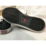 Levi's  Women's Black Canvas Sneakers White Toe Lace‎ Up Comfort Shoes  size 6 Photo 3