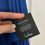 Lulu’s Cascading Crush Blue Tiered Bustier Midi Dress NWT Photo 8
