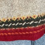 Vintage Wool Blend Sweater‎ Beige Knit Cozy Classic Style fall large Tan Photo 6