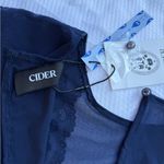 Cider  Navy Lace Top Photo 2