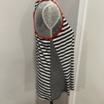 Green Envelope Women’s Sz: M Black & White Striped Tank Top Red contrasting trim Size M Photo 13