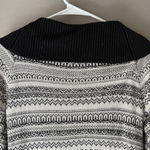 White House | Black Market sz S black white off shoulder sweater Photo 5