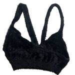 For Love & Lemons For‎ Love and Lemons Devin Fuzzy Crop Black Size Medium New Photo 3