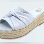 Nalho Women's Sai Vegan Suede Yoga Mat Espadrilles Platform Sandals Size 8 Blue Photo 1