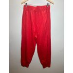 Free People Women's Size S Red Where The Wind Blows Jogger Sweatpants NWT Photo 3