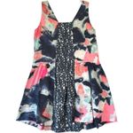 Rachel Roy 100% Silk Abstract Sleeveless Dress Tunic Pockets Sz 10 Fairy Art Photo 0