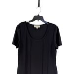 St. John Collection Black Short Sleeve Sheath Dress Size 12 Photo 2