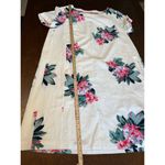 Joules Floral Linen Shift Dress Women 16 Beach Cruise Spring Easter Summer Stain White Photo 5