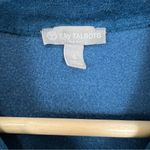 Talbots  Women's Luxe Velour Blue Long Sleeve Zip-Front Jacket Size Small Photo 2