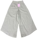 Avec Les Filles  Wide-Leg Linen Pants in Light Beige sz XS Photo 0