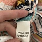 Beach Life by Ladra White Multicolor Striped Long Sleeve Hooded Poncho Hoodie Size XS Photo 3