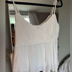 American Eagle  Outfitters White Babydoll Tank Top Photo 0