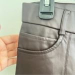 ZARA NEW  Brown Faux Leather Pants LARGE Photo 13