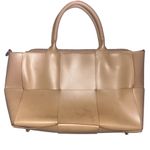 Valentina Fiore Leather Woven bag Tan Photo 0