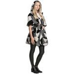 VERO MODA Landscape Black and White Cape  Denim One Size Photo 3
