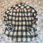 Weatherproof  Vintage Costco Blue Brown Cream Plaid Flannel Shirt Size Large Photo 5