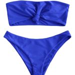 Zaful NWT Cobalt Blue Bikini Set Photo 0