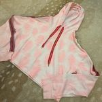 Pitusa revolve pink white tie dye cropped hoodie women’s size small Photo 3
