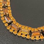 Vintage 50’s Mid Century Modern Topaz Amber Citrine Gold Photo 9