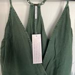 Young Fabulous and Broke NWT YFB Green Linen Wrap Top Photo 6