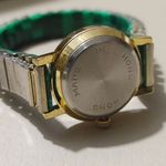 Michelle Louise Wristwatch Malachite Vintage Style Roman Numeral Gold Tone Bezel Green Photo 1