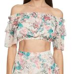 Walter Baker Sienna Floral Off the Shoulder Crop Top Size M NWT Photo 0