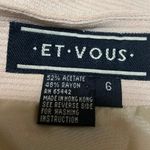 Et Vous Women's Beige Khaki Tan High Waisted Side Zip Mini Pencil Skirt Size 6 Photo 3